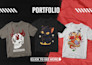 create custom graphic tee hand drawn with pen illustration